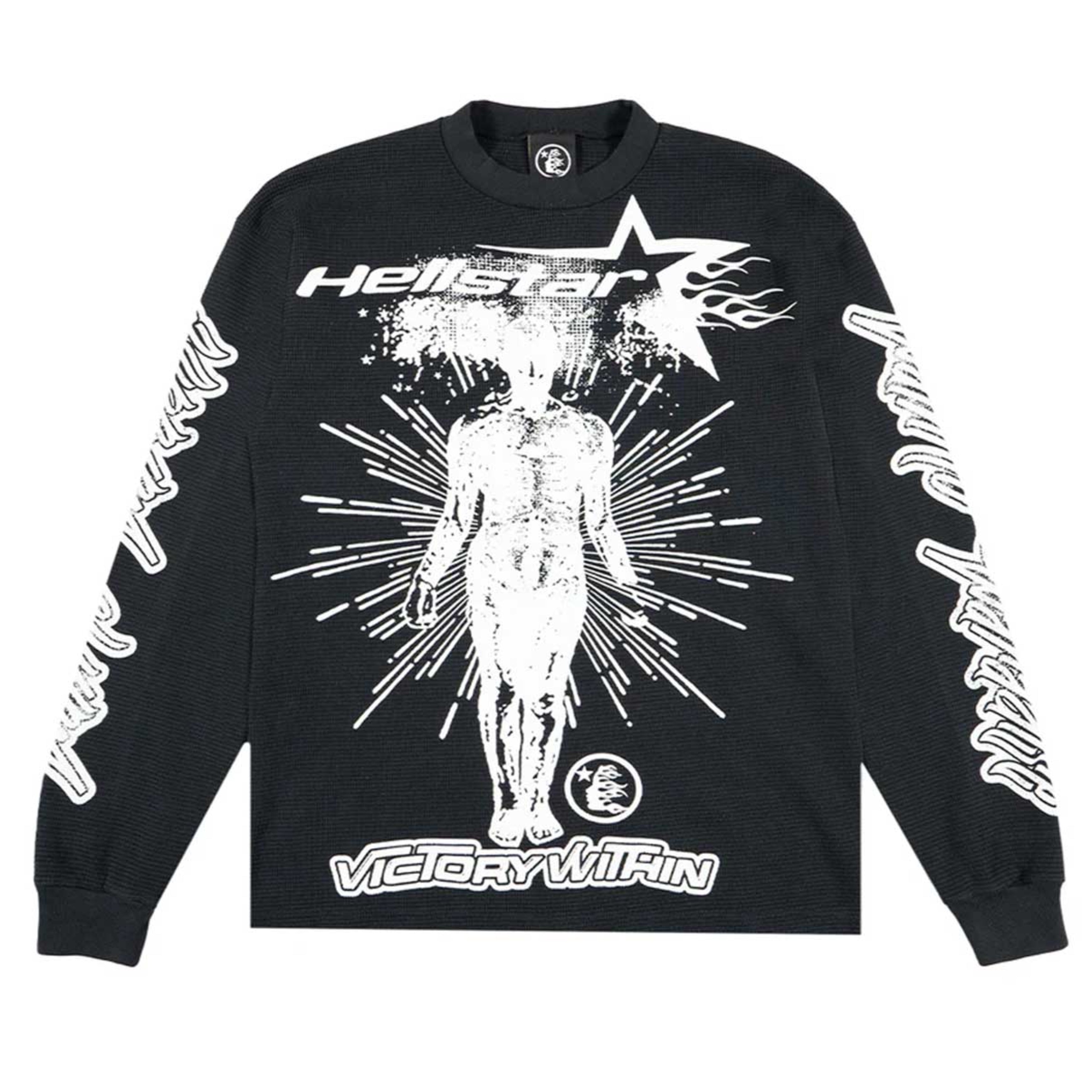 HELLSTAR VICTORY WITHIN LONG SLEEVE TEE BLACK – First Class Clothing