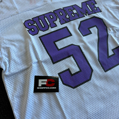 SUPREME FOOTBALL JERSEY WHITE PURPLE