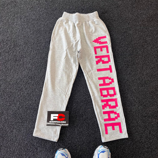 VERTABRAE SWEATS GREY PINK