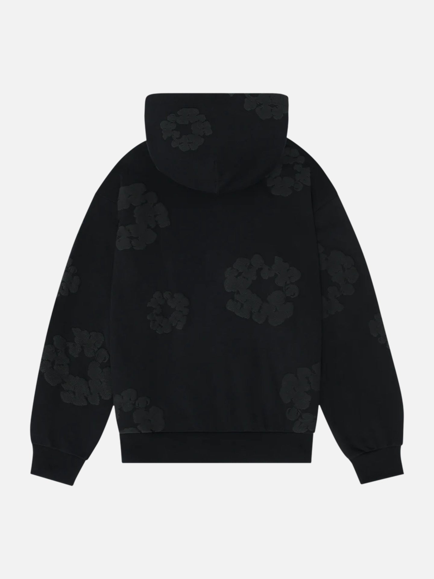 Denim Tears Cotton Wreath Hoodie Black Monochrome