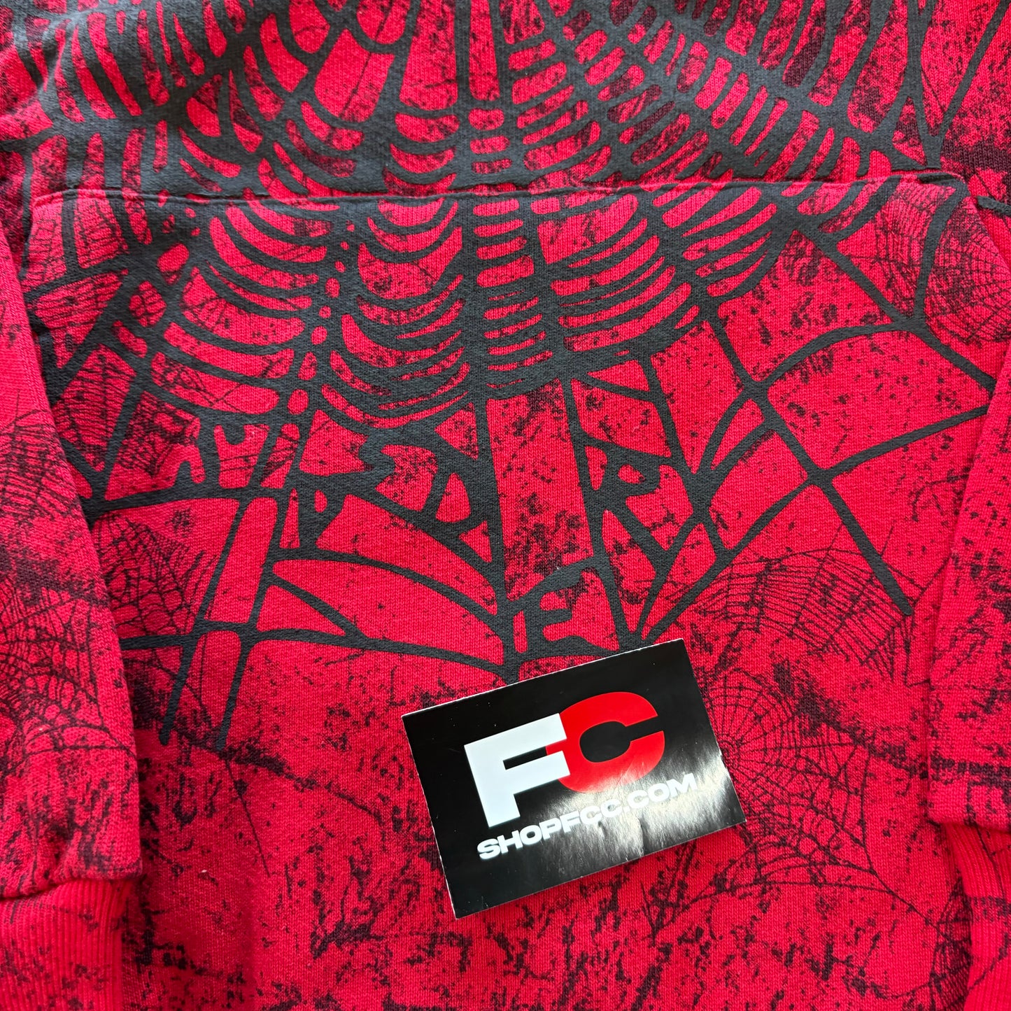 Sp5der Og Tree Camo Hoodie 'Red'
