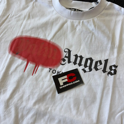 PALM ANGELS TEE SPRAY PAINT RED