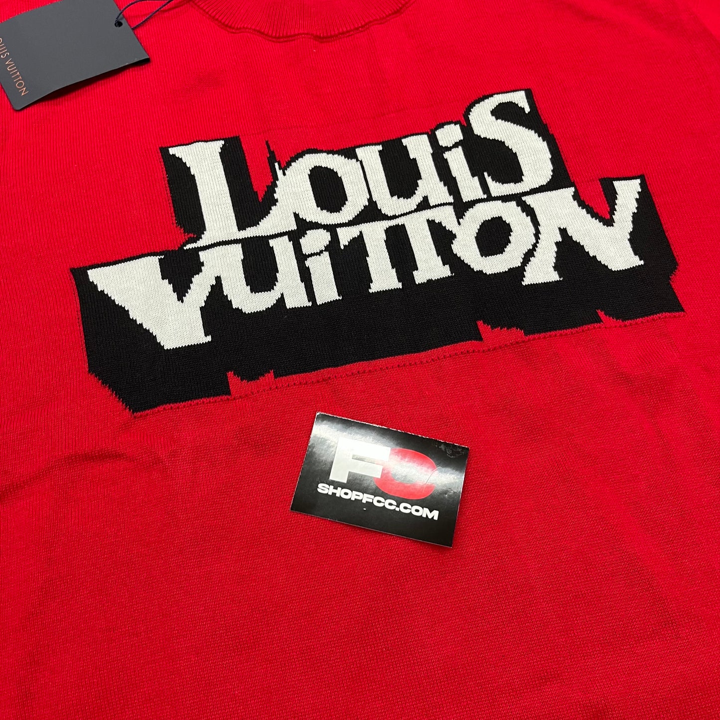 LV RED KNIT SHIRT