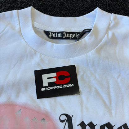 PALM ANGELS TEE SPRAY PAINT PINK