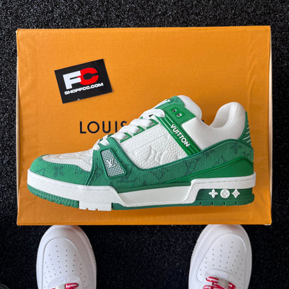 L/V TRAINER GREEN MONOGRAM