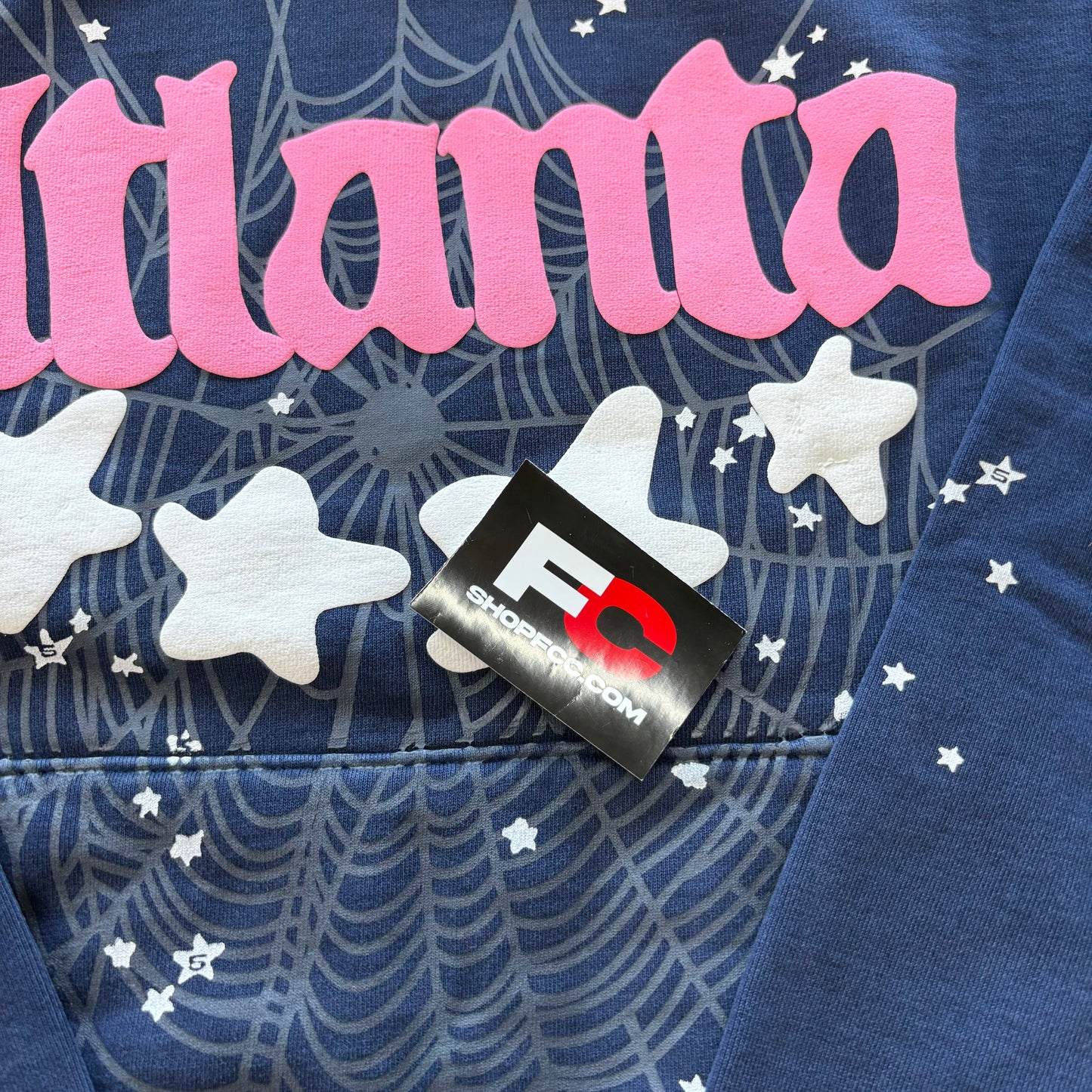Sp5der Atlanta Hoodie Navy