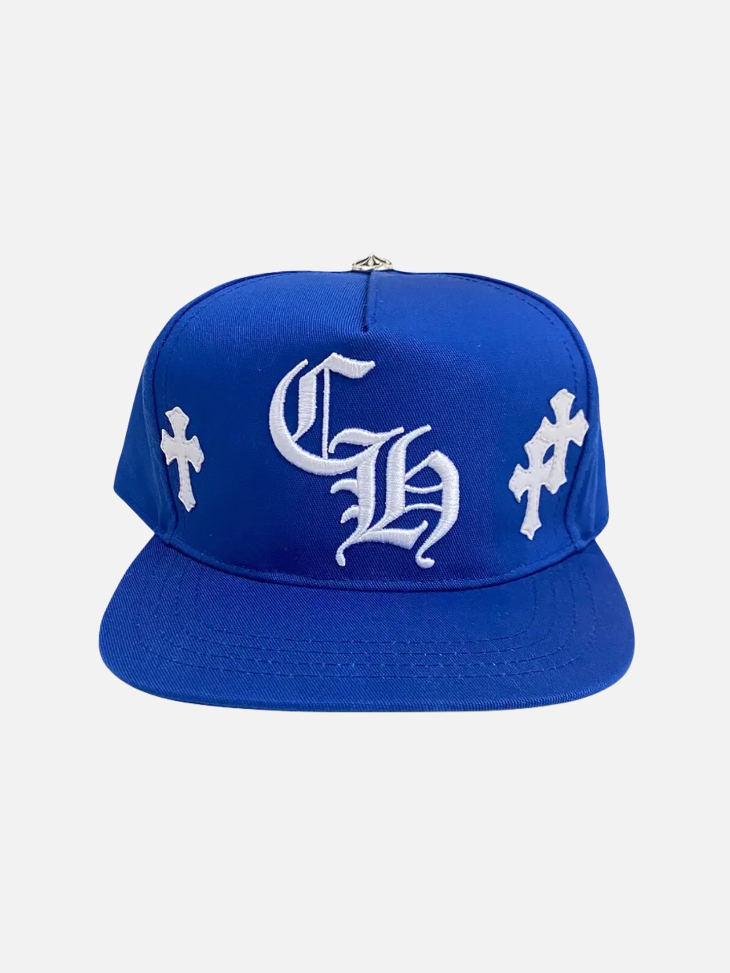 Chrome Hearts Cross Patch Baseball Hat 'Blue'