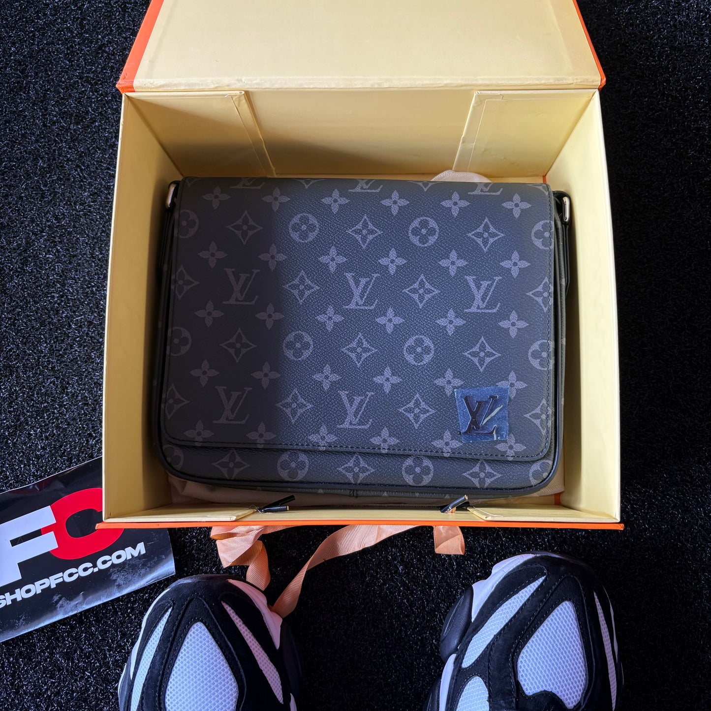Louis Vuitton Black PM Monogram Messenger Bag