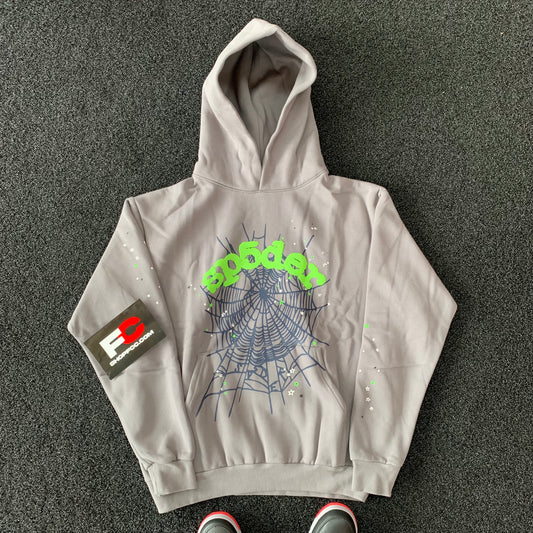 SP5DER SLATE GREY HOODIE