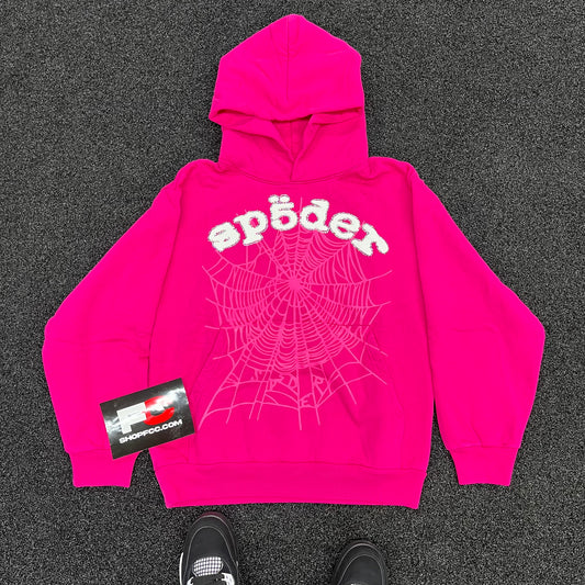 (3 DAY SHIPPING) SP5DER OG PINK LEGACY HOODIE