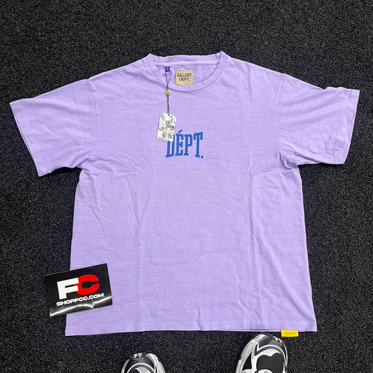 GALLERY DEPT GYM LOGO PURPLE BLUE TEE