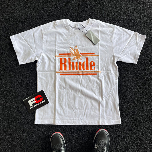 RHUDE ROSSA TEE VINTAGE WHITE