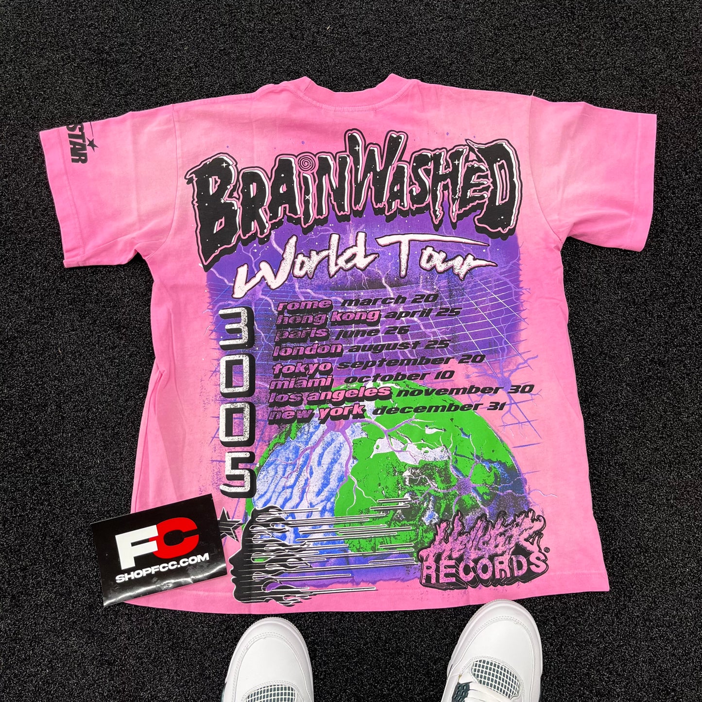 HELLSTAR BRAINWASHED PINK TEE