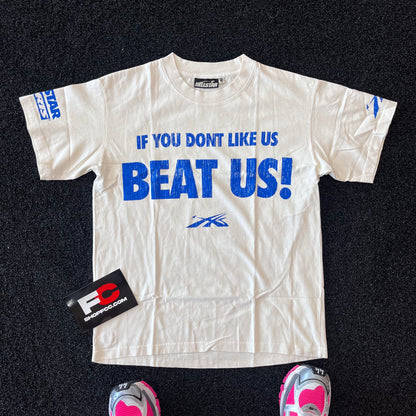 HELLSTAR BEAT US TEE WHITE