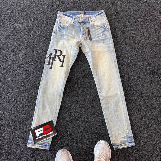 Am*ri JEANS EMBROIDERED LOGO