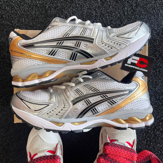 ASICS GEL K14 SILVER GOLD