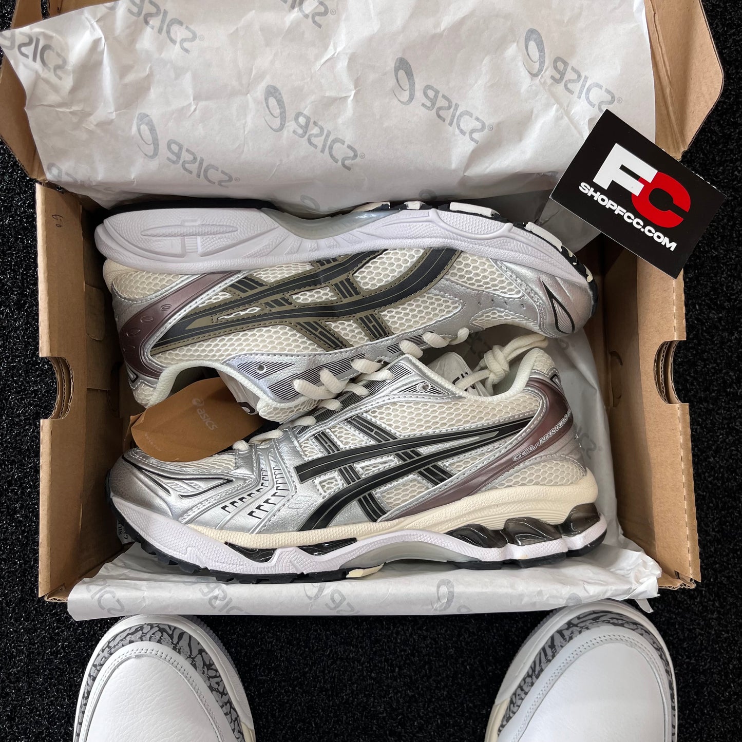 ASICS GEL K14 CREAM BLACK METALLIC PLUM