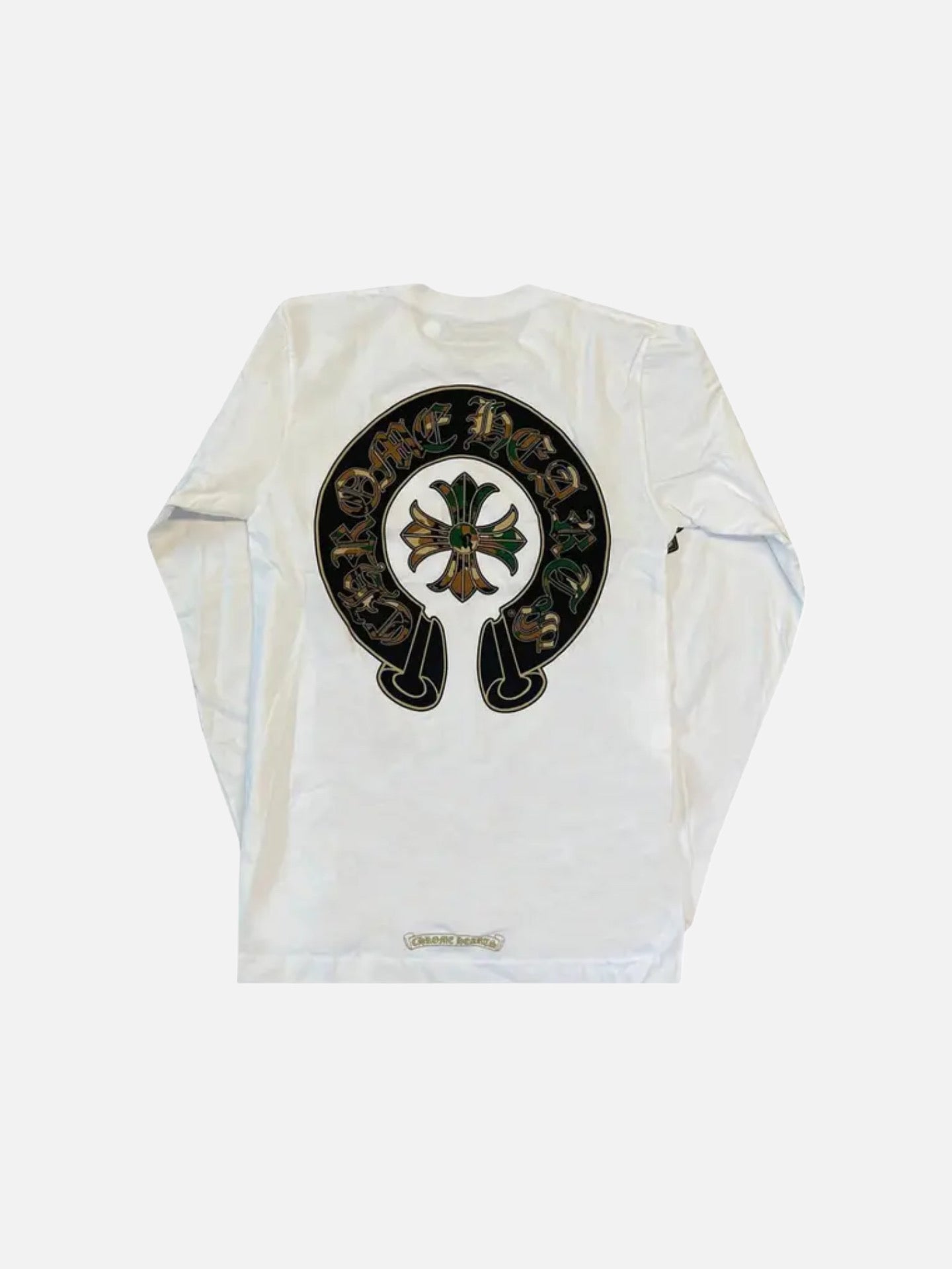 Chrome Hearts Horse Shoe Long-Sleeve T-Shirt 'White/Camo'
