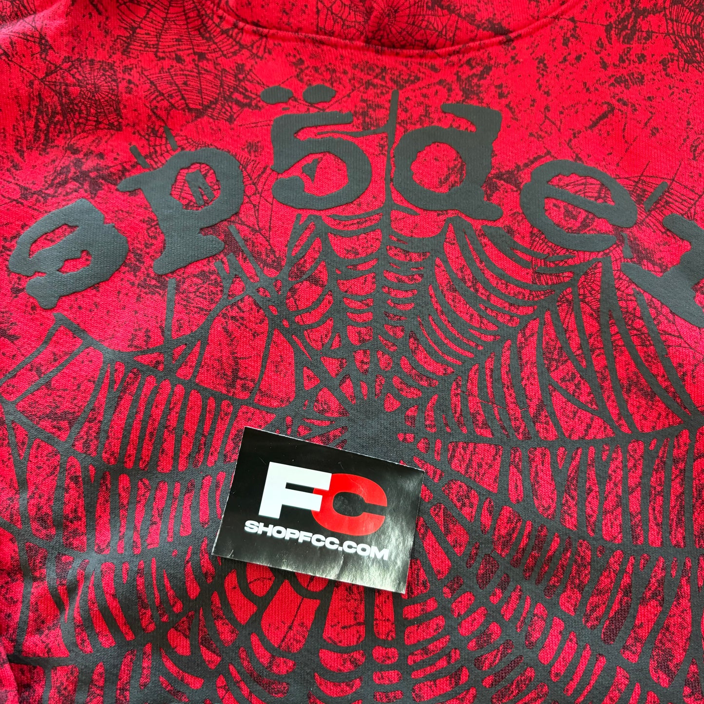 Sp5der Og Tree Camo Hoodie 'Red'