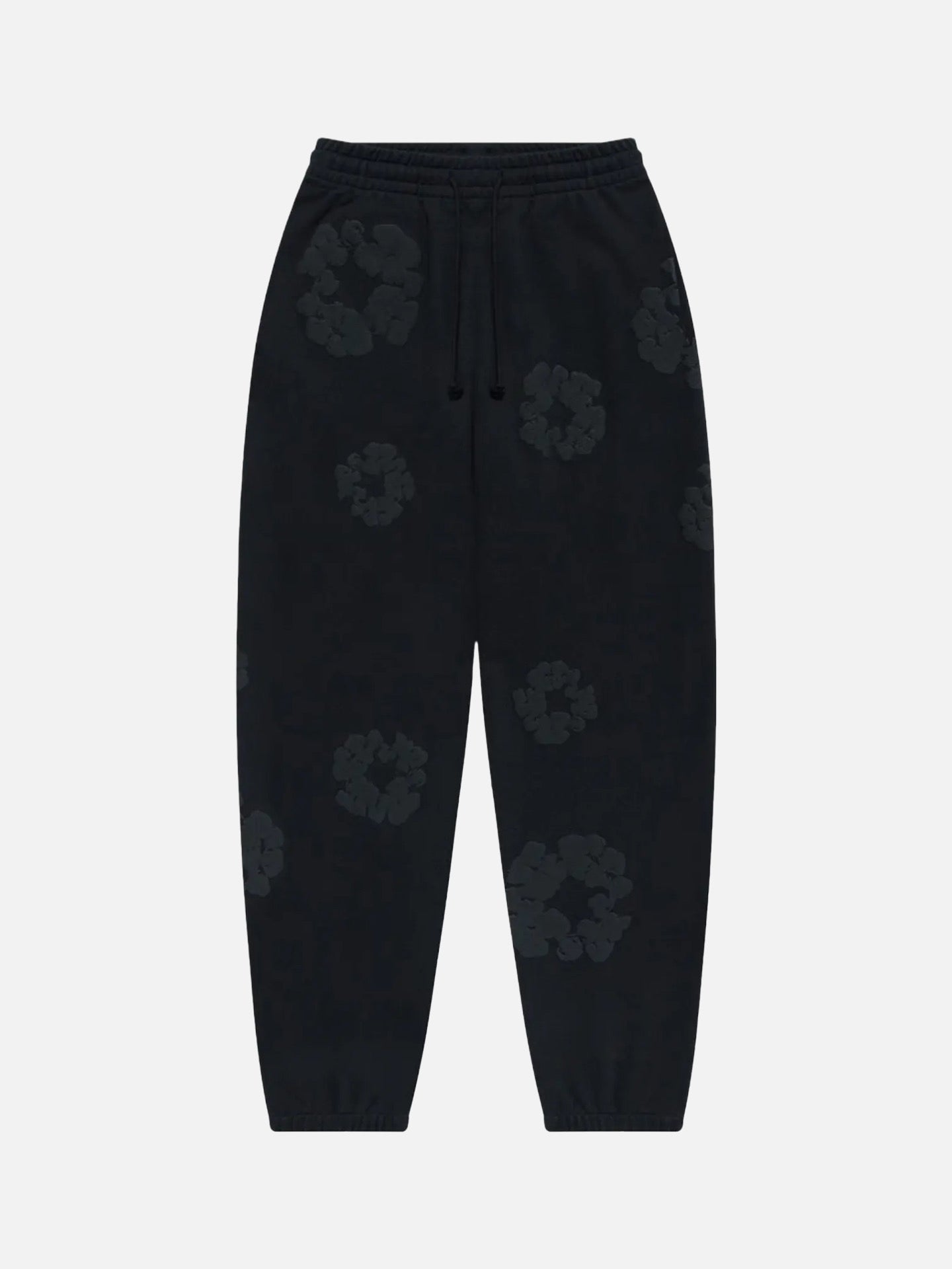 Denim Tears Cotton Wreath Sweatpants Black Monochrome