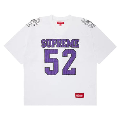 SUPREME FOOTBALL JERSEY WHITE PURPLE