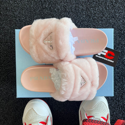 PRAD* SHEARLING SLIDES