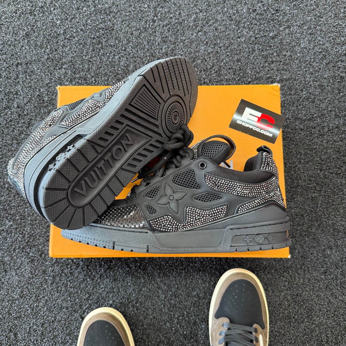 Louis Vuitton Skate Sneaker 'Grey Studded'