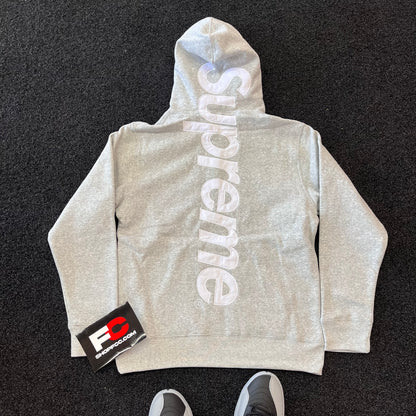 SUPREME HOODIE LIGHT GREY