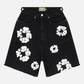 Denim Tears The Cotton Wreath Jean Short Black