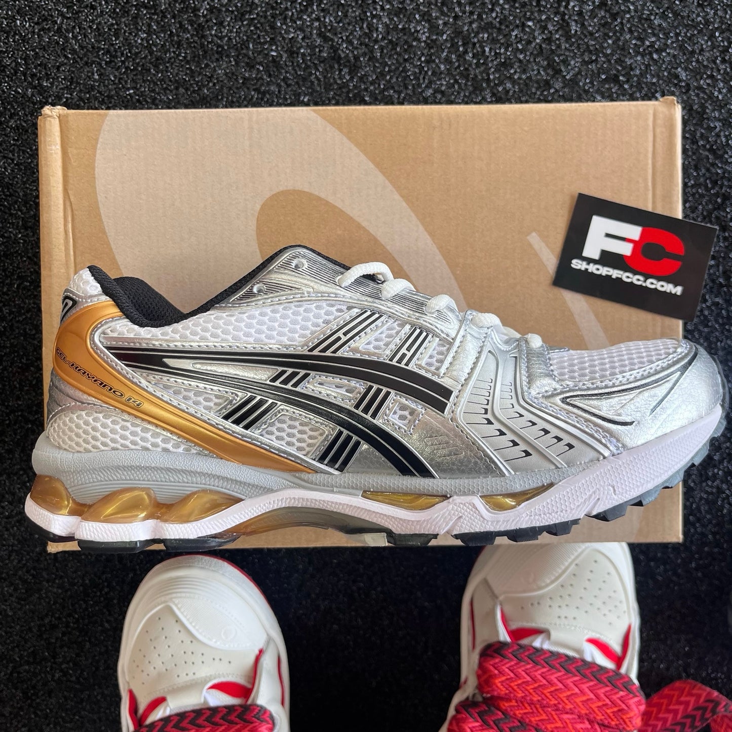 ASICS GEL K14 SILVER GOLD