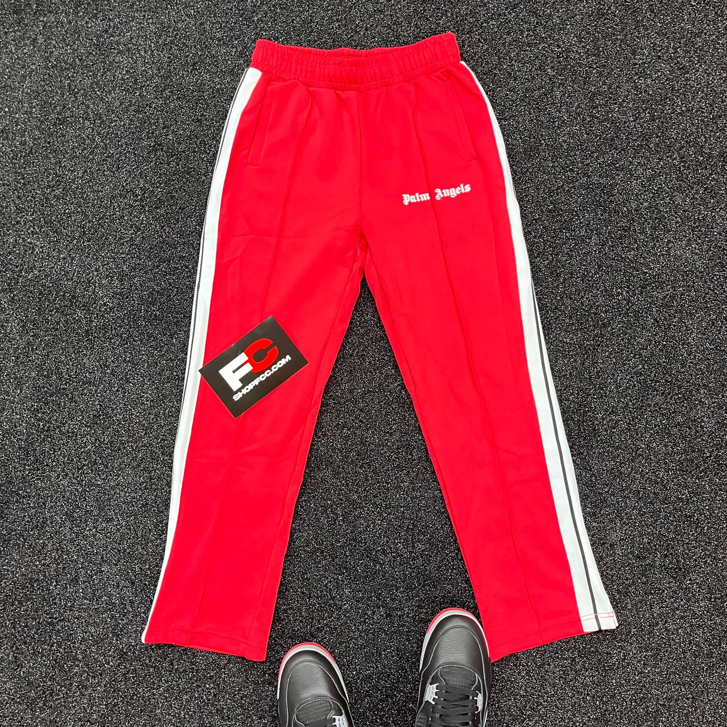 PALM ANGELS PANTS RED