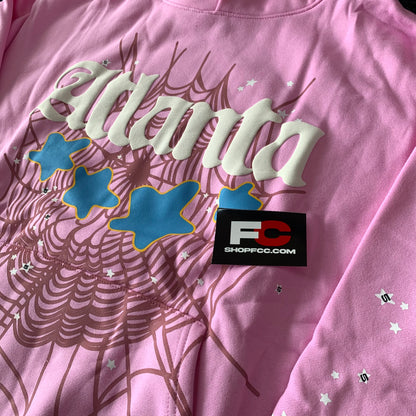 SP5DER ATLANTA PINK HOODIE