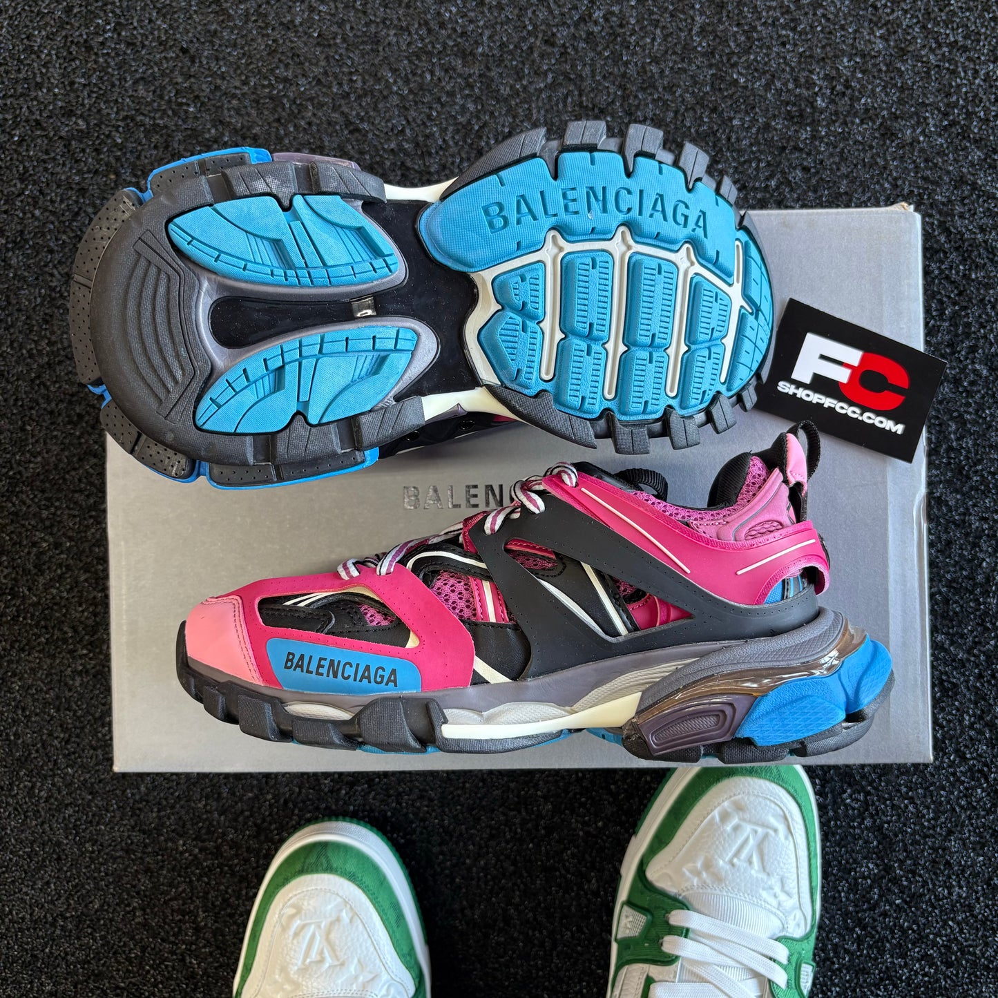 Balenc*aga TRACK PINK BLUE