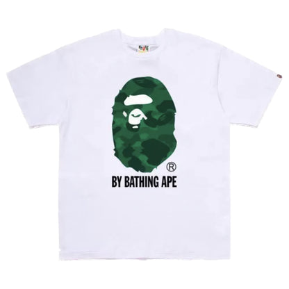 BAPE APE GREEN WHITE TEE