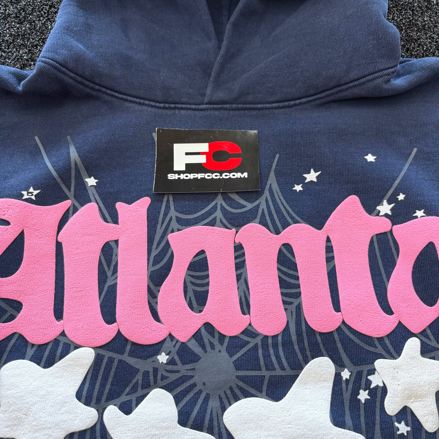 Sp5der Atlanta Hoodie Navy