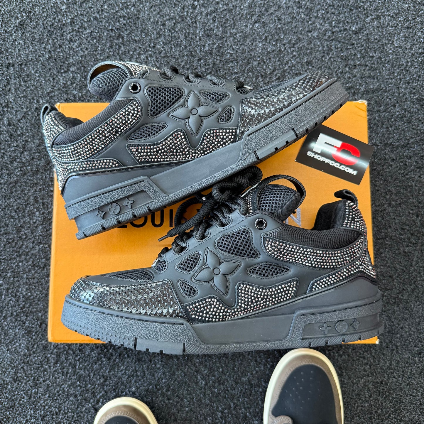 Louis Vuitton Skate Sneaker 'Grey Studded'