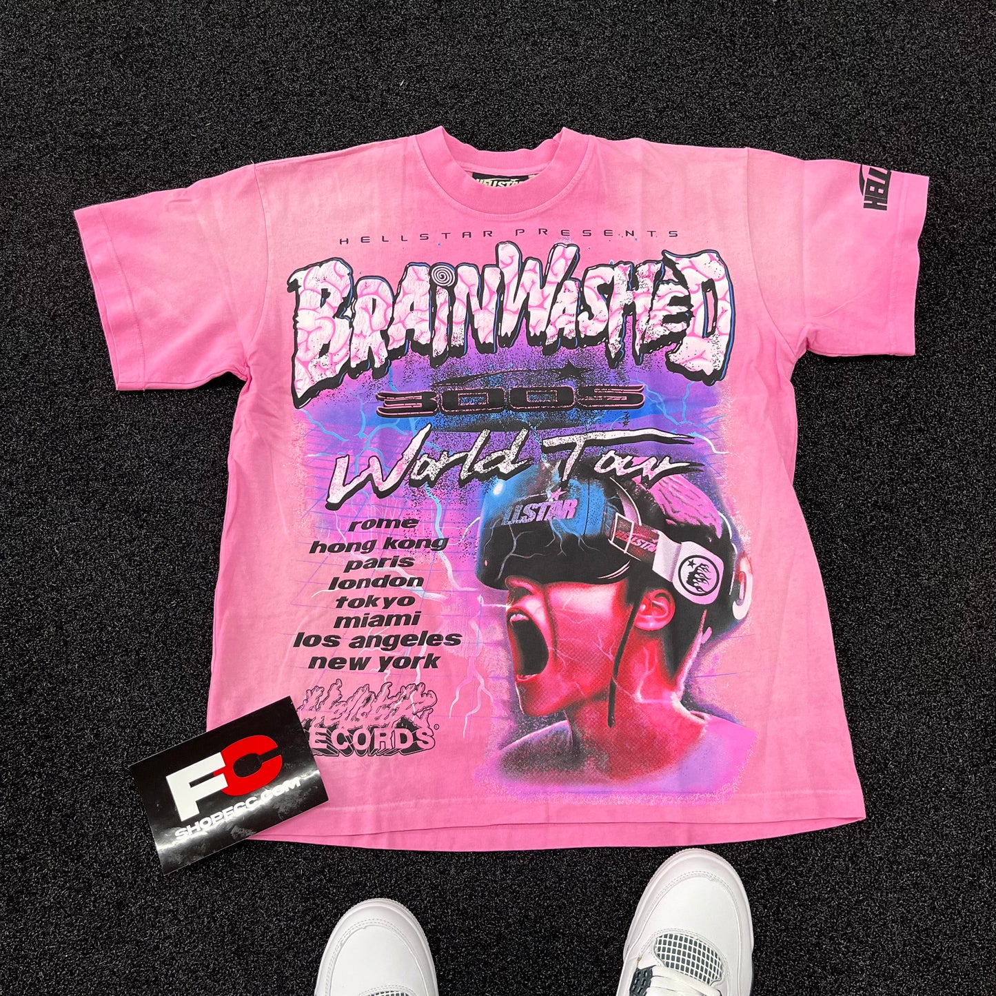 HELLSTAR BRAINWASHED PINK TEE