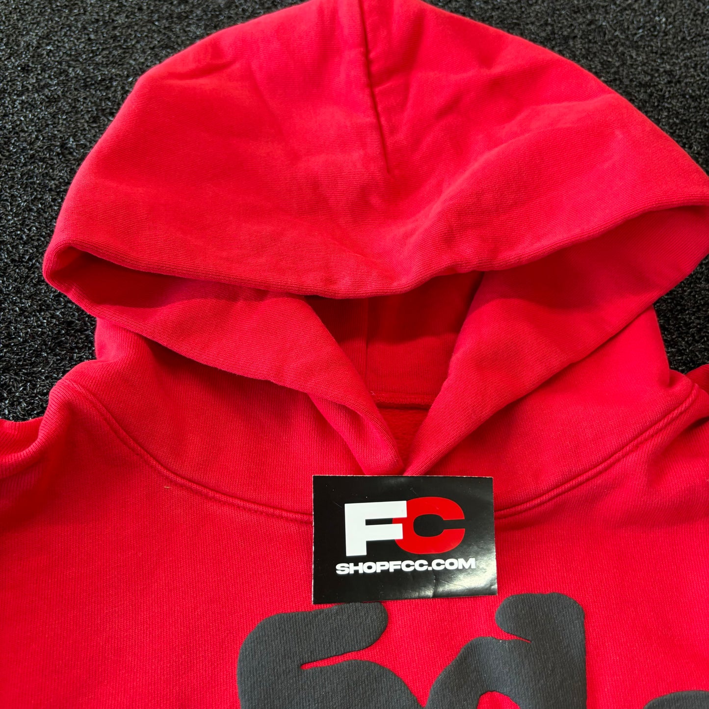 SP5DER BLACK RED BELUGA HOODIE