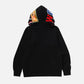 BAPE 1st Camo Shark Full Zip Double Hoodie ‘Black’