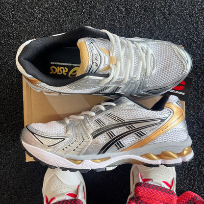 ASICS GEL K14 SILVER GOLD