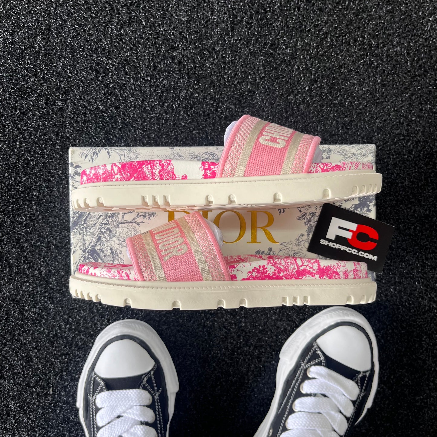 D*or CANVAS SANDALS PINK