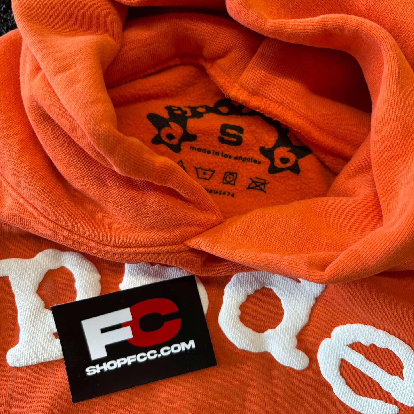 SP5DER ORANGE LEGACY HOODIE