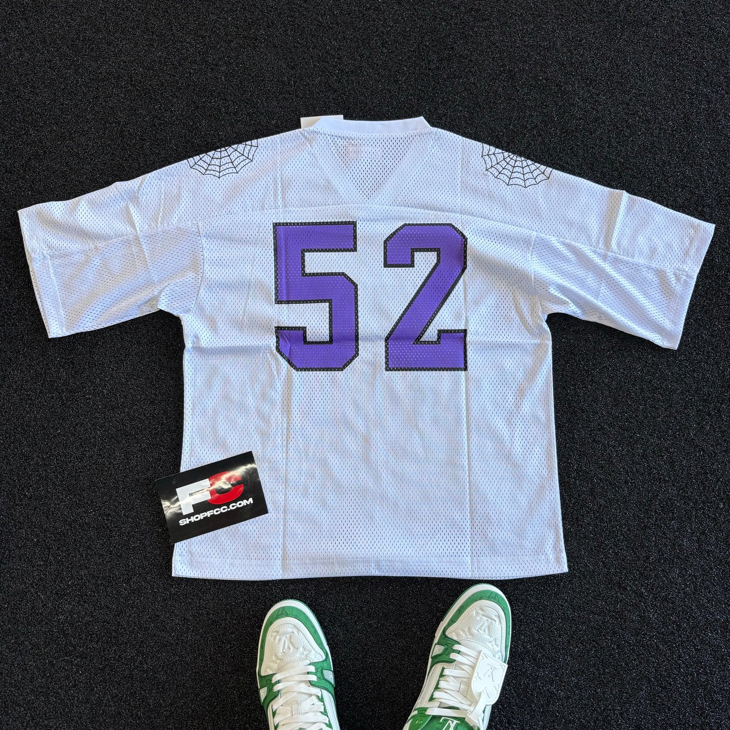 SUPREME FOOTBALL JERSEY WHITE PURPLE