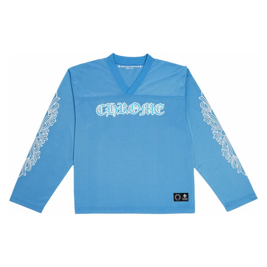 Chrome Hear*s BLUE MESH JERSEY TEE LS