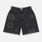 Denim Tears Mono Cotton Wreath Denim Shorts 'Black'