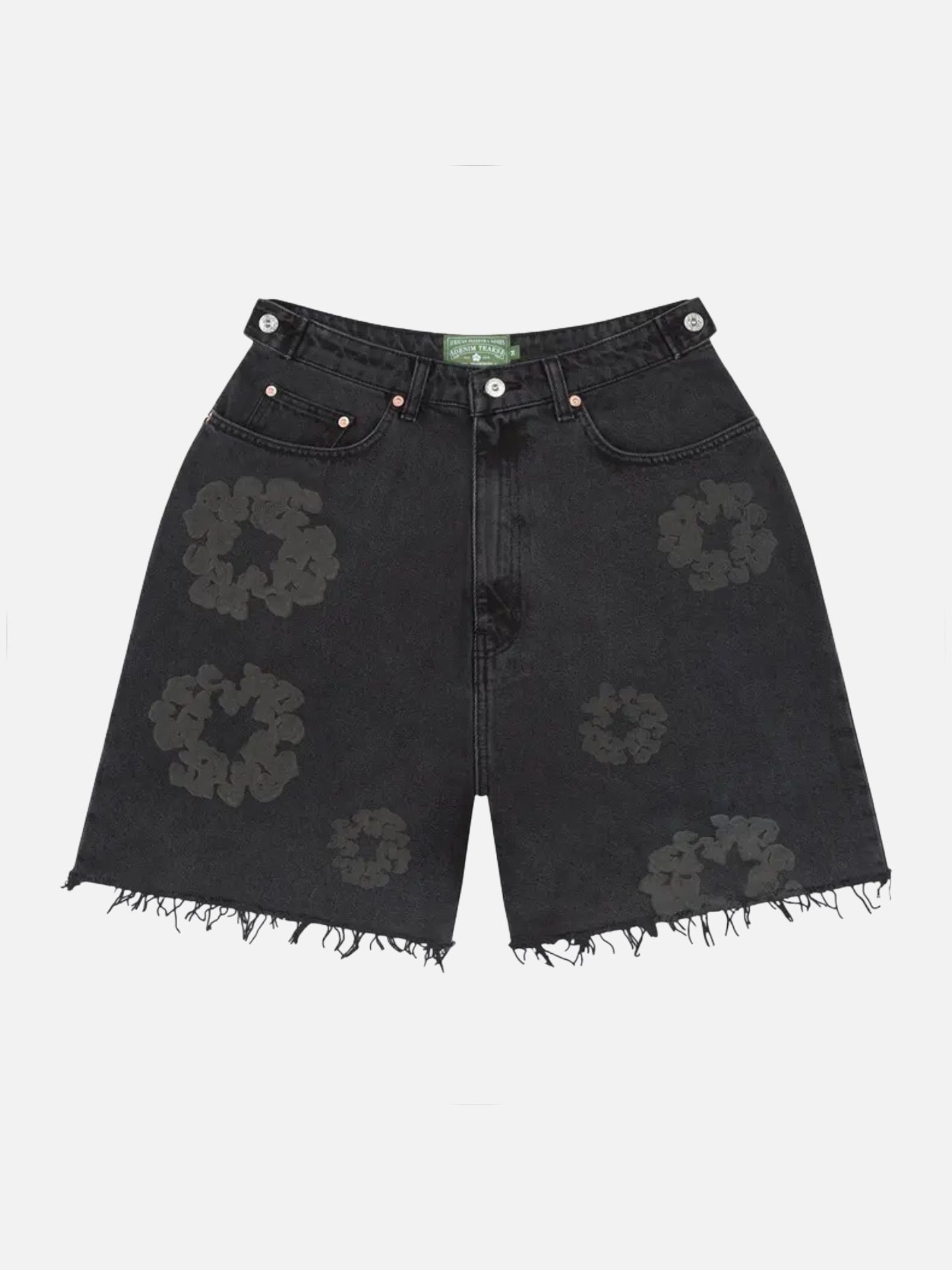 Denim Tears Mono Cotton Wreath Denim Shorts 'Black'