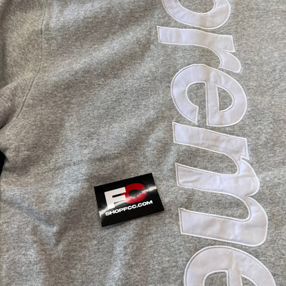 SUPREME HOODIE LIGHT GREY