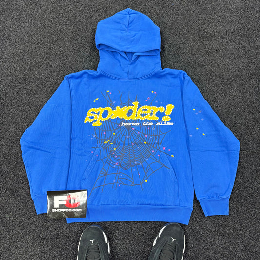 SP5DER HOODIE BLUE TC