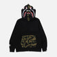 BAPE 1st Camo Shark Full Zip Double Hoodie ‘Black’