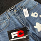 Sp5der Beluga Wash Denim 'Light Indigo Wash'